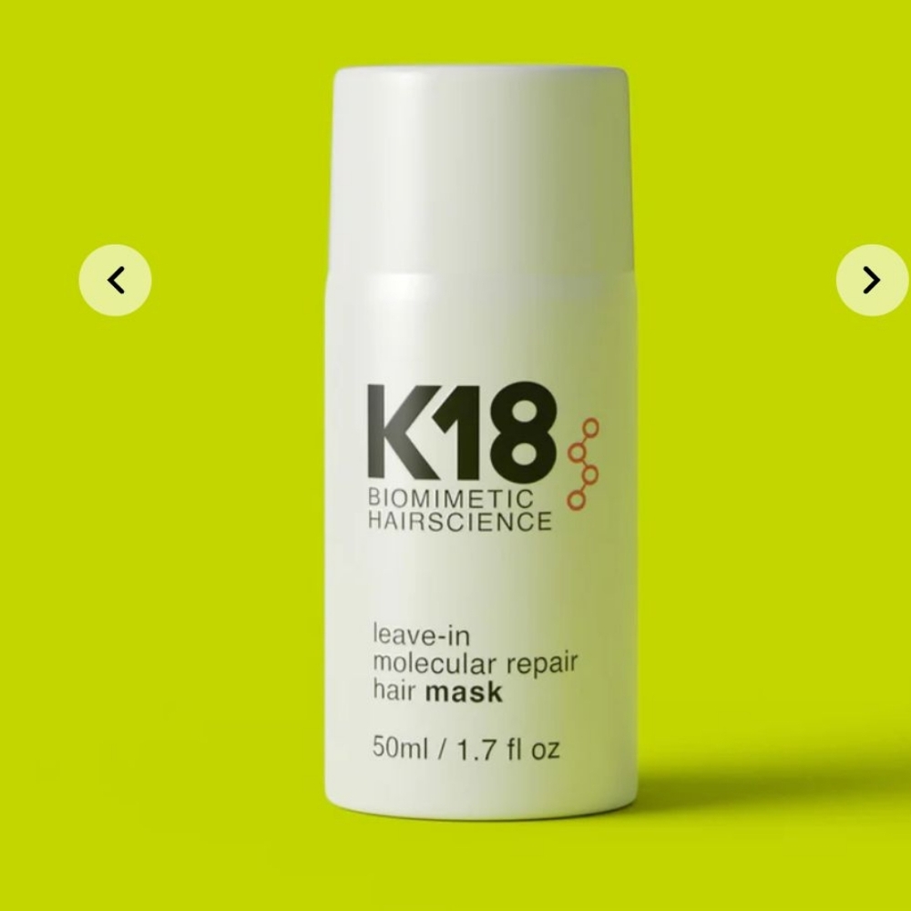 Bundle of 3 K18 Biomimetic Hairscience leave-in molecular repair hair masks 50ml